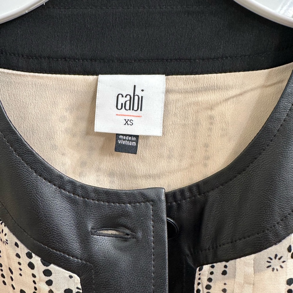 Cabi Black and Cream Women's Dress